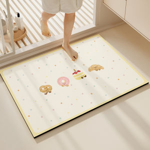  Style Bathroom Mat 2025 New Silicon Dendroid High Absorbency Anti Slip Carpet Toilet Entrance Door Mat Home Use Rug