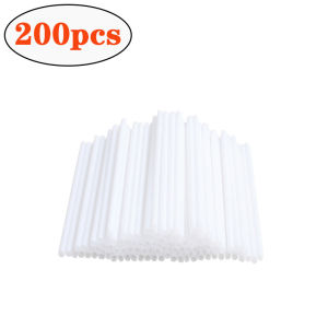 200pcs Plastic Lollipop Stick Safe White DIY Kitchen Baking Accessories Mold Cake Chocolate Sugar Candy Lollypop Baking Tools