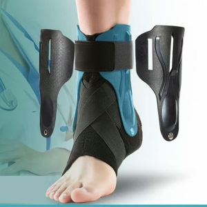 อุปกรณ์พยุงข้อเท้าแบบมีสายรัด-เฝือกข้อเท้าแบบแข็งปรับได้สำหรับอาการเคล็ดขัดยอก โรคเอ็นอักเสบ หลังผ่าตัด รองรับการพักเฝือก/ป้องกันการบาดเจ็บ