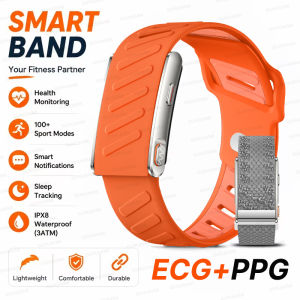 GUHUAVMI | Vòng Đeo Tay Thông Minh IP68 Chống Nước Theo Dõi Sức Khỏe ECG + HVR Giám Sát Nhịp Tim Nhắc Nhở Cuộc Gọi Dây Đeo Cổ Tay Không Màn Hình Dành Cho Nam Và Nữ