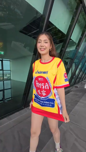 เสื้อพิมพ์ลาย เสื้อกีฬา ลายนํ้าปลาแท้ ตราทิพรส งานจริงสวย สีสด คมชัด หนา145g นุ่มลื่นใส่สบาย