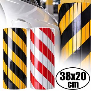 38x20cm Tấm bảo vệ cạnh cửa xe nhà để xe góc tường bảo vệ phản quang Bọt xốp EVA chống va chạm bội thu đậu xe trụ cột miếng dán an toàn