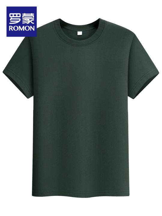 Lormen%20Men's%20Fashion%20round%20Neck%20Short%20Sleeve%20T-Shirt%20Pure%20Cotton%20Lightweight%20Loose%20Summer%20Top%20Antibacterial%207A%20Youth%20Casual%20-%20Image%204