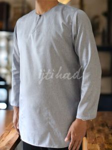koko kurta polos lengan panjang Brand IJTIHAD katun madinah
