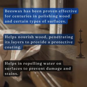 Beeswax Furniture Polish 50g: A Non-Toxic Wood Cleaner & Natural Wood Care Solution