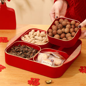 Moving Celebration Fruit Plate New Home Decoration Ceremony Supplies Living Room Decor Arrangement Gift Snack Fruit Plate