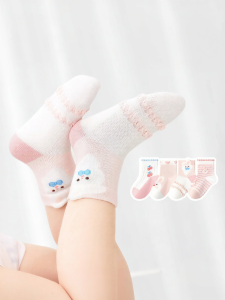 BEIBI | Vớ Bé Sơ Sinh Mỏng Nhẹ Cotton Mùa Xuân Hè