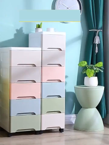 Locker Drawer Cabinet 15/20/25cm Wide Gap Storage Cabinet Slim Drawer White Cabinet With Wheels Space Savers Cracked Storage Box Wardrobes 3/4/5 Layers Kitchen Storage Gap Plastic Drawer Cabinet Bathroom Cabinet Removable cabinet