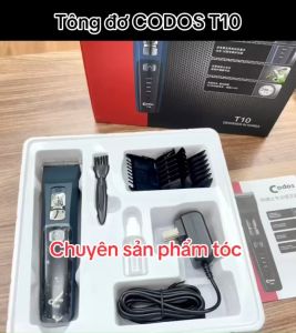 CODOS Tông đơ cắt tóc cao cấp T10 - Hàng chính hãng màn hình báo pin lưỡi răng sắc bén thời gian sử dụng 240 phút phù hợp cho gia đình và salon