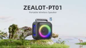 ZEALOT PT01 Bluetooth Speaker 30W Powerful Bass|6000mAh Battery|TWS Multi-Connect|IPX5 Waterproof|TF Card|Type-C Charging Bluetooth speaker peaker with TF card support ZEALOT Bluetooth speaker