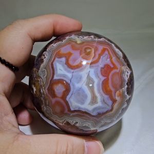 Natural Agate and Dream Amethyst Symbiosis Crystal Ball /墨西哥玛瑙紫水晶共生 / Agate and Chevron Amethyst Symbiosis Sphere /天然水晶玛瑙与梦幻紫水晶共生能量球摆件