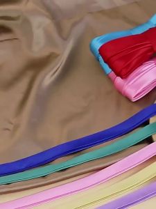 Color Satin Fabric Edge Binding 1.5cm