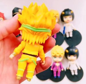Action Mini Figure koleksi 79 Anime Jojos Bizarre Adventure kakyoin dio giorno jotaro Action Anime Figure Model Ornaments Kawaii Doll Toys Gifts