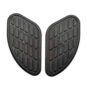 2Pcs Retro Motorcycle Cafe Racer Gas Fuel Tank Rubber Sticker Protector Knee Tank Pad Grip Decal 2026 NEW