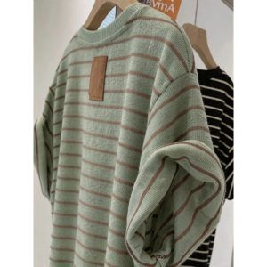 Loowmane | Premium Versatile Striped Short Sleeve Top for 2026 Summer