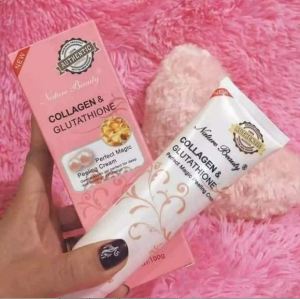 Collagen with Glutathione peeling cream used to clean and brighten the face whitening and moisturizing skin care 100g