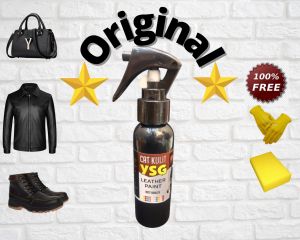 cat kulit asli warna hitam isi 100mlcat untuk semua bahan kulitcat jaket kulitcat sepatu kulitcat tas kulitdll