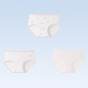 MiiOW | Girls Cotton Underwear Summer Thin Breathable Antibacterial Triangle Shorts Comfortable Seamless Innerwear For Students Ages 6-14