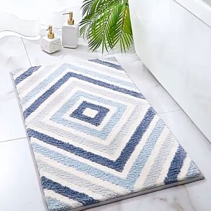 *SG SELLER* 50 Designs Anti Slip Cashmere Bath Mat|Machine Washable Thick MicroFiber Absorbent Non Slip Bathroom Floor Mat