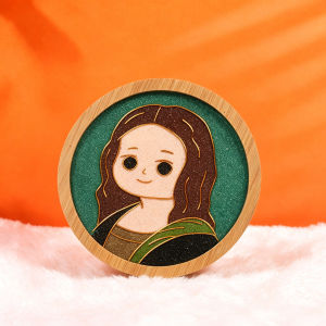 DIY Filigree Enamel Coaster Kit Cloisonne Craft Material Set Bamboo Tea Coaster Handmade Art Craft Supplies Creative Gift