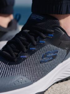 Skechers Men Sport Bounder RSE Hazlet Casual Shoes - 232783-BKBL Air-Cooled Memory Foam Kasut Sneaker Lelaki SALE