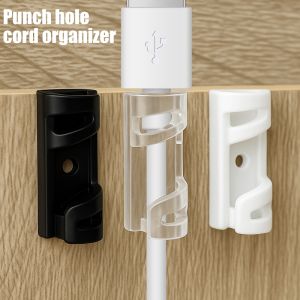 🔥[Uốn cong] 20 cái kẹp Bộ Kẹp giữ dây cáp trong suốt tự dính quản lý dây cho nhà bàn văn phòng nhà bếp quản lý kẹp dây