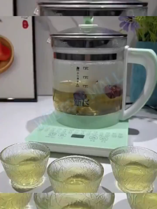 1.8L Multifunction Health Teapot Smart Electric Kettle Thick Premium Glass Electric Heating Kettle Singapore plug