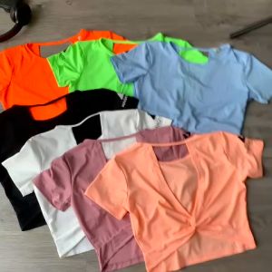 Áo Tập Gym Yoga Nữ Croptop NaQi Xoắn Lưng Vải Thun Lạnh Nhẹ Mát Co Giãn Tốt