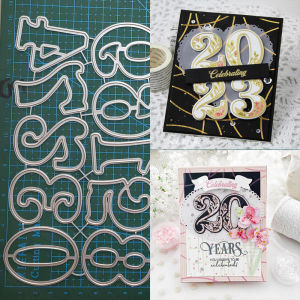 0-9 numeral Metal stencil mold Cutting Dies digit decoration scrapbook die cuts Album Paper Card Craft Embossing