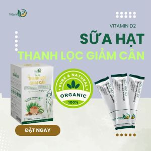 Gói Sữa Hạt Giảm Cân Vitamin D2 40gr/góihỗ trợ Detox giảm cân trong 7 ngày An Toàn Hiệu Quả Giao Hàng Nhanh