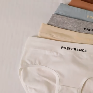 Women Cotton Panties Mid Waist Briefs Breathable Underware M-2XL Plus Size Panty Classic Briefs