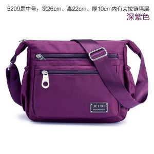 Glossy Nylon Womens Bag Portable Traveling Large Capacity Crossbody Womens Bag Mother Style Cloth Bag Outdoor Casual Waterproof Bag