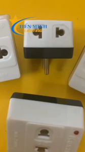 Phích cắm đa năng 3 chia - LOẠI TỐT chân đồng chắc chắn tiếp xúc tốt chống phóng điện  nhựa ABS chống cháy màu trắng