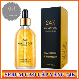 [Vàng 24K] Serum Tinh Chất Vàng 24K Cao Cấp Gold Foil Hyaluronic Acid Thương Hiệu BIAOQUAN Chai 100ml – Dưỡng Ẩm Sáng Da Sản Sinh Collagen Giúp Tái Tạo Da Cải Thiện Da Khô Xỉn Màu