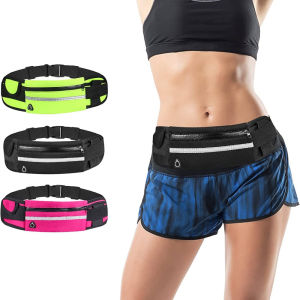 Waterproof Running Waist Bag Outdoor Phone Holder Belt Bag Anti-theft Container Reflective Belt Pack Non-slip Gym Sports Bag