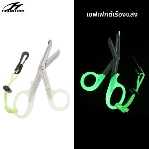 1 ชิ้นดําน้ํากรรไกรกลางแจ้งยุทธวิธีกรรไกรสแตนเลสไทเทเนียมชุบเครื่องมือกู้ภัย