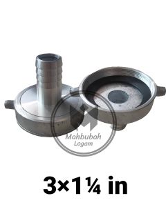 Drat Nepel Alkon Soket Aluminium Mesin Pompa Air Irigasi Ukuran 3inci ×1¼inci