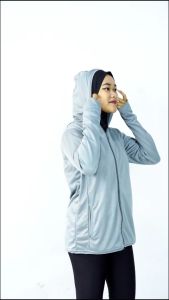 Jaket Wanita Bahan Premium Polyester Dry Fit Anti UV Ravella Jaket