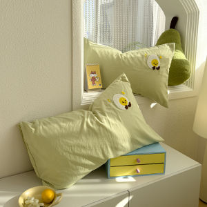 Túi Đựng Gối Cotton Thêu Hình Đám Mây Dễ Thương Cho Bé Gái Túi Đựng Gối Cotton Pha Trộn Có Thể Giặt Được Túi Đựng Gối Cho Ký Túc Xá