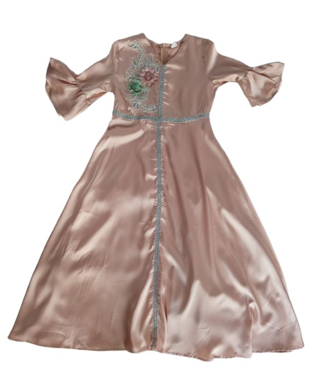 Shein Dress Floral Maxi Dress Chiffon Cami Dress Elbow Length