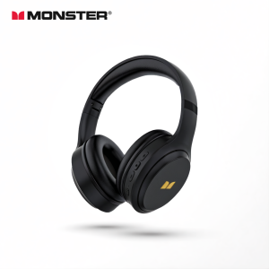 Monster | Monster N21 Bluetooth 6.0 Headphones Dual EQ Mode Immersive Stereo Earphone Over-Ear Foldable Wire/Wireless Headset with Mic