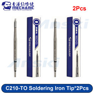MECHANIC C210‑TO Soldering Iron Tip Ball Head Integrated Heating Core Fast Heating For C210 Series PCB IC Solder Repair Tool