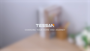 TESSAN 2 Pin Extension Cord With USB Type C 2 Prong to 3 Prong Flat Plug Extension Cord Power Strip Mini Charging Station [TS-1024-C]