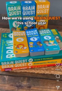 (Age 3-4) Brain Quest - Kindergarten Educational Flash Cards Intelligence Development Children Kid Book Smart Card Children Books