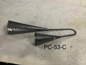 คาวเบล อะโกโก้2เสียงเนื้อเหล็ก ลายหินยี่ห้อLazer made in taiwan