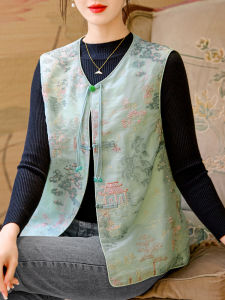 Retro Chinese Style Embroidered Vest Womens Fashionable Spring Autumn New Model Light National Style Top Korean Style