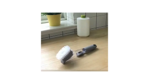 Bàn chải cọ rửa xoong nồi bát đĩa 2 trong 1 HICO thông minh có thể tháo rời cọ bọt biển xốp đựng nước rửa chén