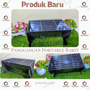 Barbeque Grill Portable Alat Panggang Camping Outdoor Bongkar Pasang Serbaguna