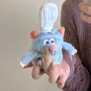 Cartoon Cute Little Elephant Chef Fluffy Plush Earphone Protective Cases for Apple  AirPods 4 3 2 1 headphone cover Winter Gift