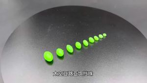 1000pcs Fishing Glow in The Dark Beads Fishing Tackle Accessories Lure Oval Plastic Luminous Stopper Beads for Night Angling